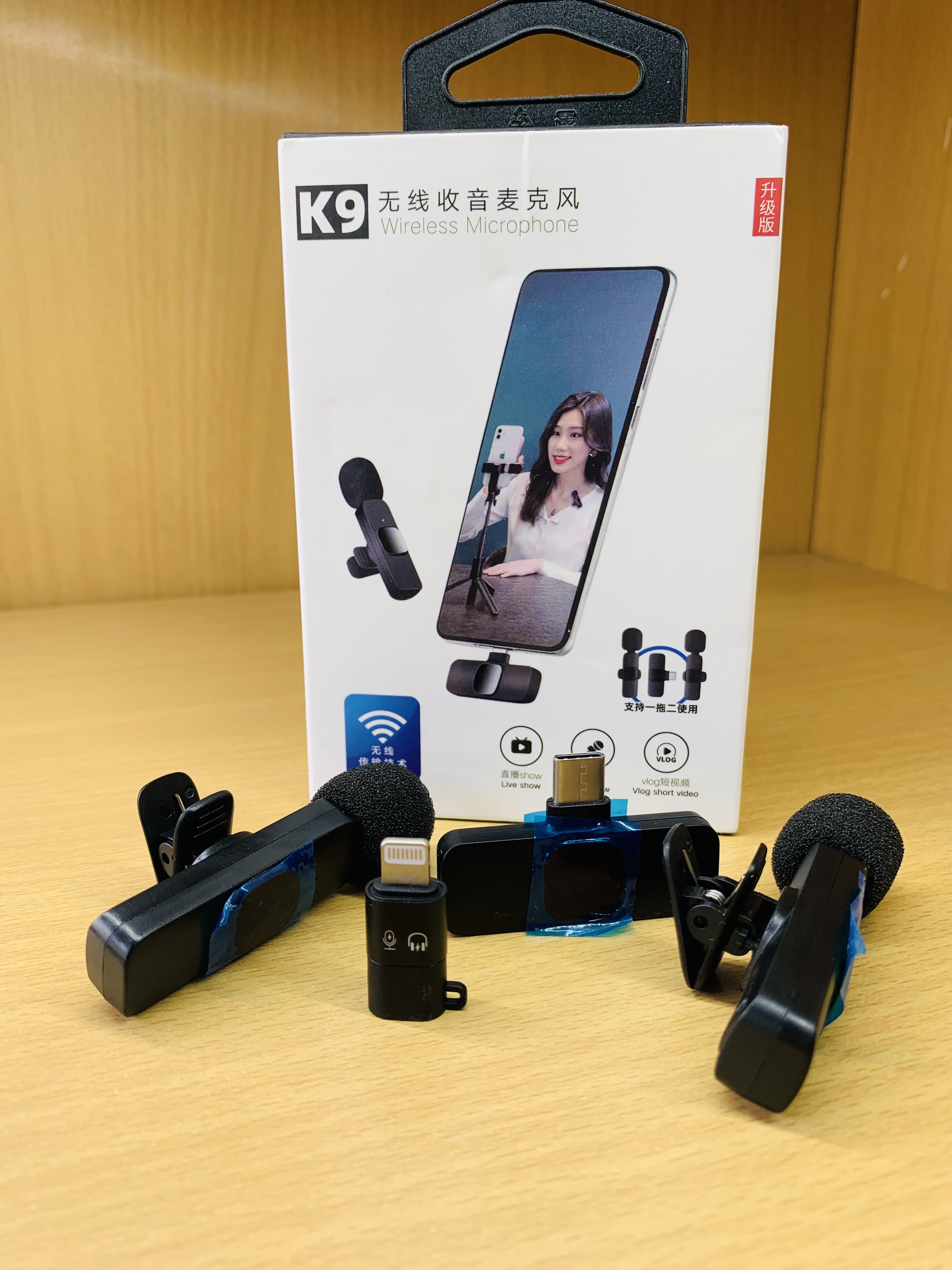 K9 Wireless Dual Microphone for Iphone and Android - Rainbow Gadget